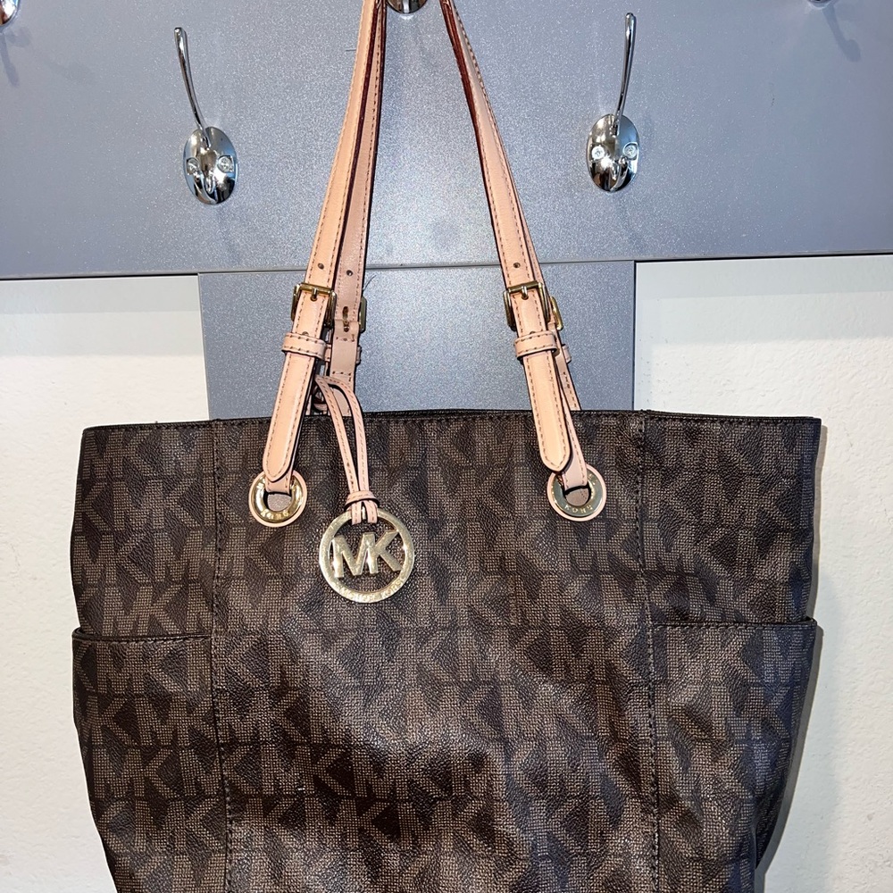Michael Kors Dark Brown Monogram Tote